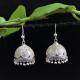 Petal Teeny Silver Filigree Jumki